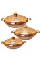 3-Piece Hair Pan Set with Copper Lid