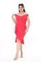 Women's Plus Size Fujya Waist Draped Back Hidden Zipper Dress 65N38167 - 3