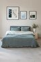 Double Pique Bedspread 4 Layers Muslin Cotton Double Sided Green 220X240 cm - 3