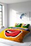 طقم غطاء لحاف مزدوج ثلاثي الأبعاد من King Size Ooops Lips مقاس 220 × 240 سم - 2