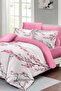 King Size Cherry Blossom 3D Cotton Satin Double Duvet Cover Set 220X240Cm - 4