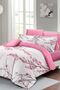 King Size Cherry Blossom 3D Cotton Satin Double Duvet Cover Set 220X240Cm