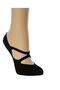 Bamboo 2 Pieces Unisex Pilates and Yoga Socks Non-Slip Sole Sports Socks - Black