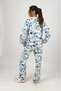 Women's 2-Piece Linen Shirt Wide Leg Palazzo Trousers Bottom Top Set - 6
