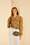 Brown Women's Shoulder Bag 05PO24Y1846