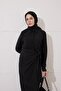 Lily 0019 Model Linen Dress - Side Tie - 4