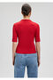 Red Polo T-Shirt - Tencel Tm, Body Fitting Cut 1612675 -80638 - 4