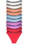 10 Pieces of Written Waist Cotton Thick Rubber Women's Slip Panties