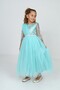 Guipure Patterned Girl's Long Evening Wedding Dress - 2