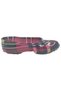 Women's Pink Plaid Colorful Floral Rubber Shoes - 3