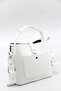 Women's Embossed Printed Vegan Shoulder and Hand Bag with Lock Detail - 3