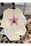 Printed Organic Cotton Oversize Cut T-Shirt