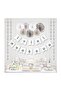 White Silver Gilt Happy Birthday Banner