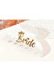 Bride Written White Latch Buckle
