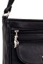 Women's Black Crossbody Side Multi-Pocket Bag - 7