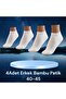 Men's Booties Black Seamless 40-45 Lycra Flexible Socks - 4 Pairs