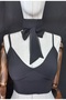 Luda Multifunctional Chiffon Kerchief Scarf Neck Tie 150*3 Black - 6
