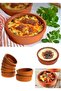 طقم 6 قطع من أواني الفخار لطهي الأرز بالحليب، مجموعة أوعية وصواني، وعاء للسوفيlé، وعاء للأرز بالحليب - 3