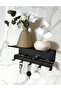 Dowel and Screw | |   Metal Double Shelf 5-Hook Key Holder Organizer Key Hanger Wall Hanger 21X9,5X9 cm