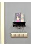 Dowel and Screw | |   Metal Double Shelf 5-Hook Key Holder Organizer Key Hanger Wall Hanger 21X9,5X9 cm - 2