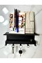 Dowel and Screw | |   Metal Double Shelf 5-Hook Key Holder Organizer Key Hanger Wall Hanger 21X9,5X9 cm - 3