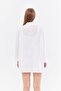 Women's White Linen Lace-Up Kimono / Sevde Ugur - 7