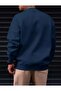 Men's Navy Blue Whatever Printed Crew Neck - 2