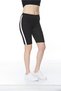 Women's Above Knee Cotton Side Striped Short Shorts Lycra Sports Tights - 4900-4075 - 3