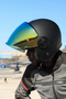 CLASSY MAT SİYAH KASK - 4