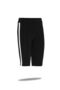 Women's Above Knee Cotton Side Striped Short Shorts Lycra Sports Tights - 4900-4075 - 6