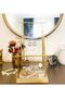 Gold Jewelry Stand, Earring Holder, Bracelet, Necklace Set, Jewelry Cabinet Organizer with Large Stand - 3