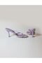 Women's Soft Leather Comfortable Heeled Slippers - 4