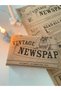 Vintage Newspaper Themed Kraft Wrapping Paper / Kraft Wrapping Paper 70-50 Cm. / 10 Pieces - 7