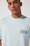 Loose Fit 100% Cotton Crew Neck Mint Green T-Shirt - 2