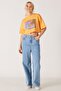 Wide Leg Fit Regular Waist Wide Leg Light Blue Jean Jeans - 3
