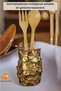 Countertop Spoon Holder Modern Countertop Spoon Holder Decorative Vertical Spoon Holder Antique Gold Color Model 16 - 4