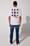Loose Fit 100% Cotton Crew Neck White T-Shirt - 5