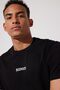 Loose Fit 100% Cotton Crew Neck Black T-Shirt - 3