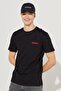 Black Regular Fit Crew Neck 100% Cotton T-Shirt - 3