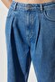 Straight Fit Straight Cut 100% Cotton Regular Waist Light Blue Jean Jeans - 6