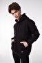 Hooded Black Regular Fit Sweatshirt - 3