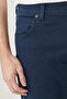 Texas Slim Fit Slim Fit Regular Waist Narrow Leg Stretchy Blue Men's Trousers - 5