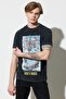 Loose Fit Comfortable Cut 100% Cotton Crew Neck Black T-Shirt - 3