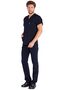 Men's Navy Blue Lycra Thick Fabric Surgical Doctor Uniform and Nurse Uniform Set - 4