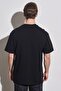 Loose Fit Comfortable Cut 100% Cotton Crew Neck Black T-Shirt - 7