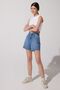 Stella Blue Flexible Regular Fit Loaded Waist Jean Denim Shorts - 3