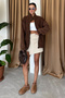 Women's Plush Teddy Fleece Cardigan with Zipper - 3