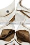 Women's Light Cream Ecru Canvas Cotton Bag - 5