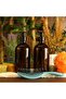 Amber Glass Bottle Liquid Soap Dispenser Liquid Detergent Bottle 500ml (2 Pieces) - 2