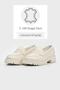 WOMEN'S BEIGE GENUINE NATURAL LEATHER LOAFER SHOES - 3